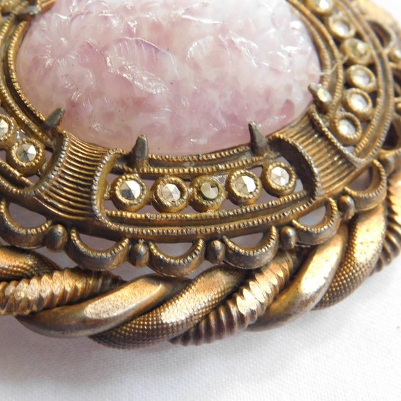 Vintage Marcasite Pin Brooch - Picture 7 of 9